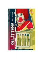  Αποκριάτικο μακιγιάζ μολύβια Clown glitter 