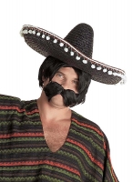  Αποκριάτικη περούκα μεξικάνος με μουστάκι 