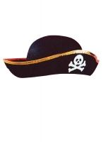  Αποκριάτικο καπέλο Πειρατή τσόχινο 