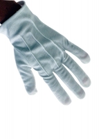  Αποκριάτικα γάντια κοντά άσπρα 