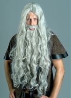  Αποκριάτικη περούκα Μωυσή με μούσι και μουστάκι 