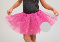  Αποκριάτικη παιδική φούστα τούτου glitter ρόζ 