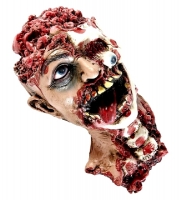  Αποκριάτικο διακοσμητικό κεφάλι Zombie με αίματα 33εκ 