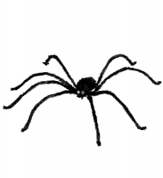  Αποκριάτικη διακοσμητική αράχνη με φως στα μάτια 1.55m 