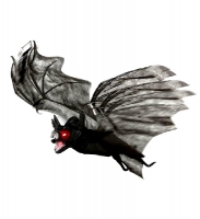  Αποκριάτικη διακοσμητική νυχτερίδα με φώς, κίνηση & ήχο 90εκ 